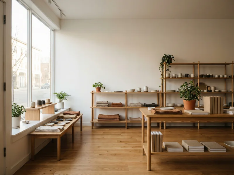 Bright modern small business interior