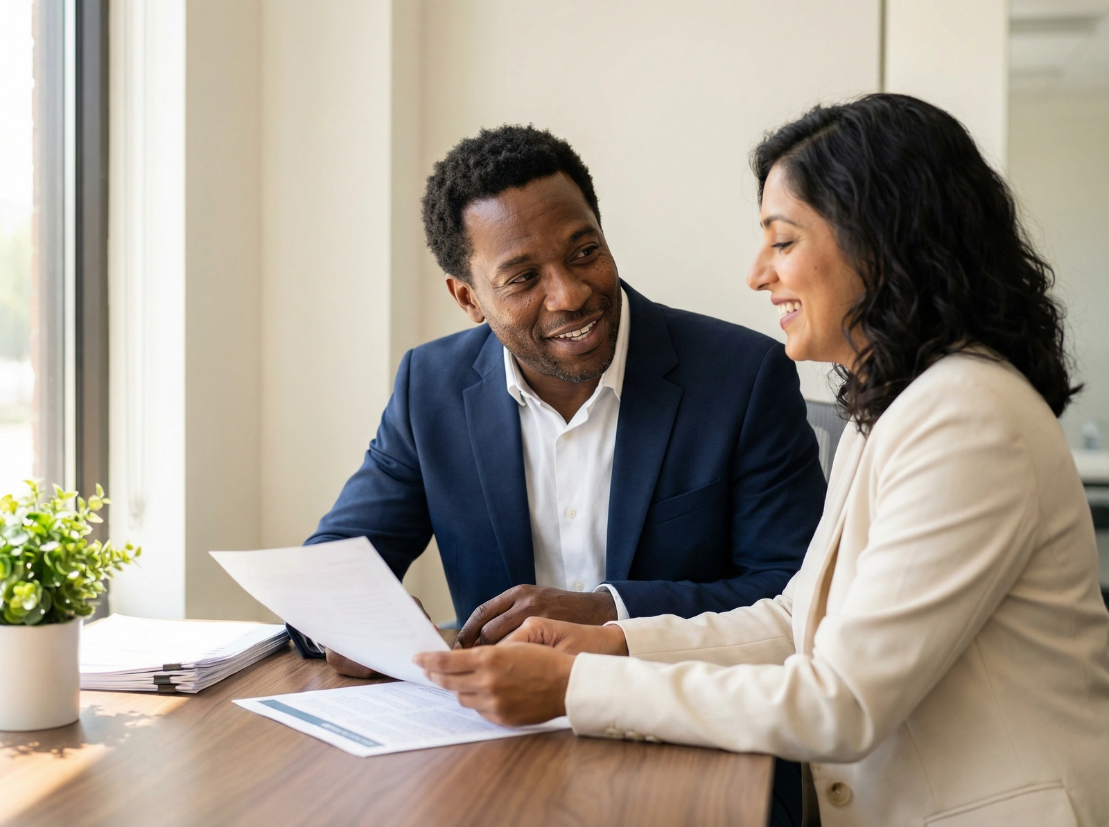 Advisory team working with healthcare client